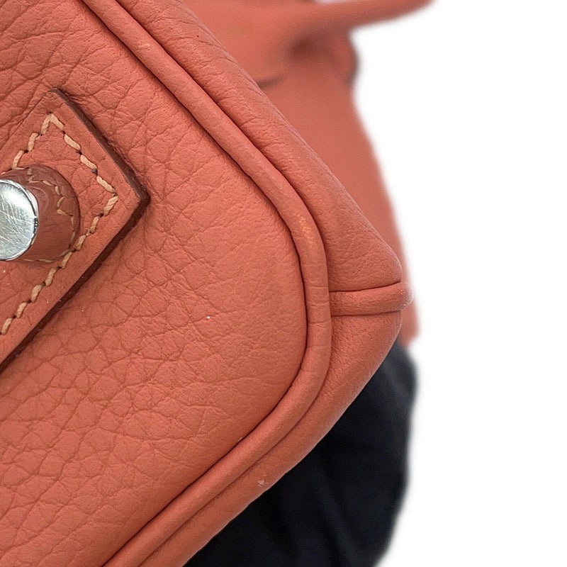 エルメス バーキン30 ロージー/シルバー金具 トゴ □Q刻印 HERMES Birkin ハンドバッグ