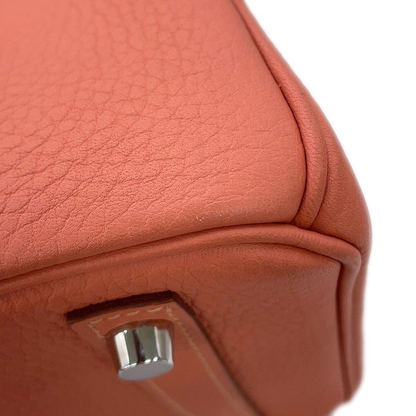 エルメス バーキン30 ロージー/シルバー金具 トゴ □Q刻印 HERMES Birkin ハンドバッグ