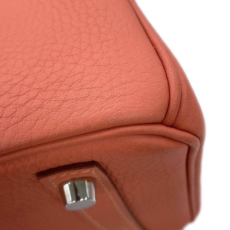 エルメス バーキン30 ロージー/シルバー金具 トゴ □Q刻印 HERMES Birkin ハンドバッグ
