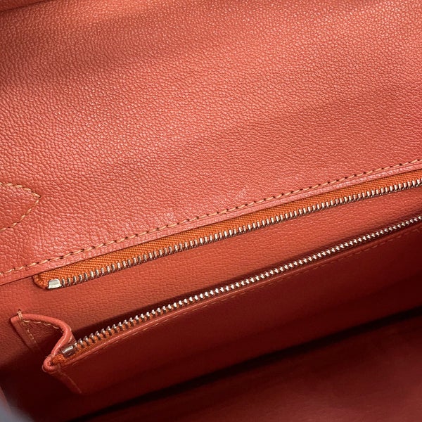 エルメス バーキン30 ロージー/シルバー金具 トゴ □Q刻印 HERMES Birkin ハンドバッグ
