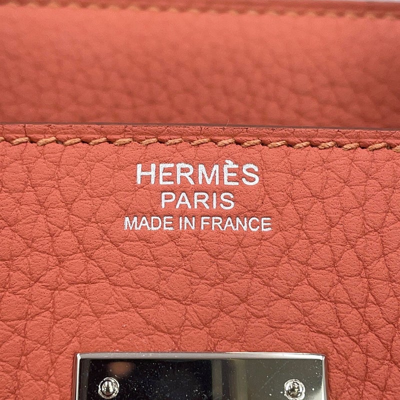 エルメス バーキン30 ロージー/シルバー金具 トゴ □Q刻印 HERMES Birkin ハンドバッグ