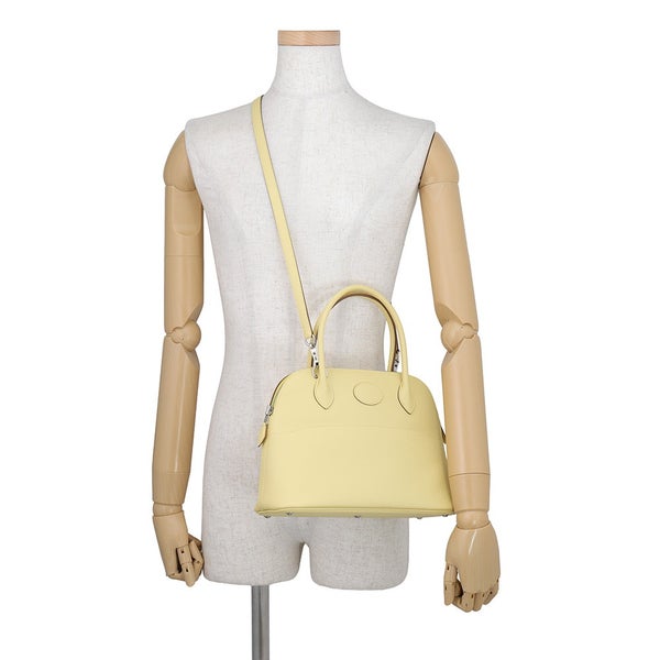 エルメス ハンドバッグ ボリード27 ジョーヌプッサン/シルバー金具 エプソン T刻印 HERMES 2way