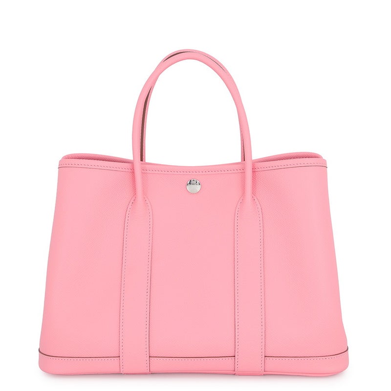 エルメス トートバッグ ガーデンパーティTPM ローズコンフェッティ/シルバー金具 エプソン Z刻印 HERMES