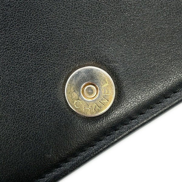 シャネル チェーンウォレット ボーイシャネル マトラッセ ココマーク キャビアスキン AP1117 CHANEL 財布 黒