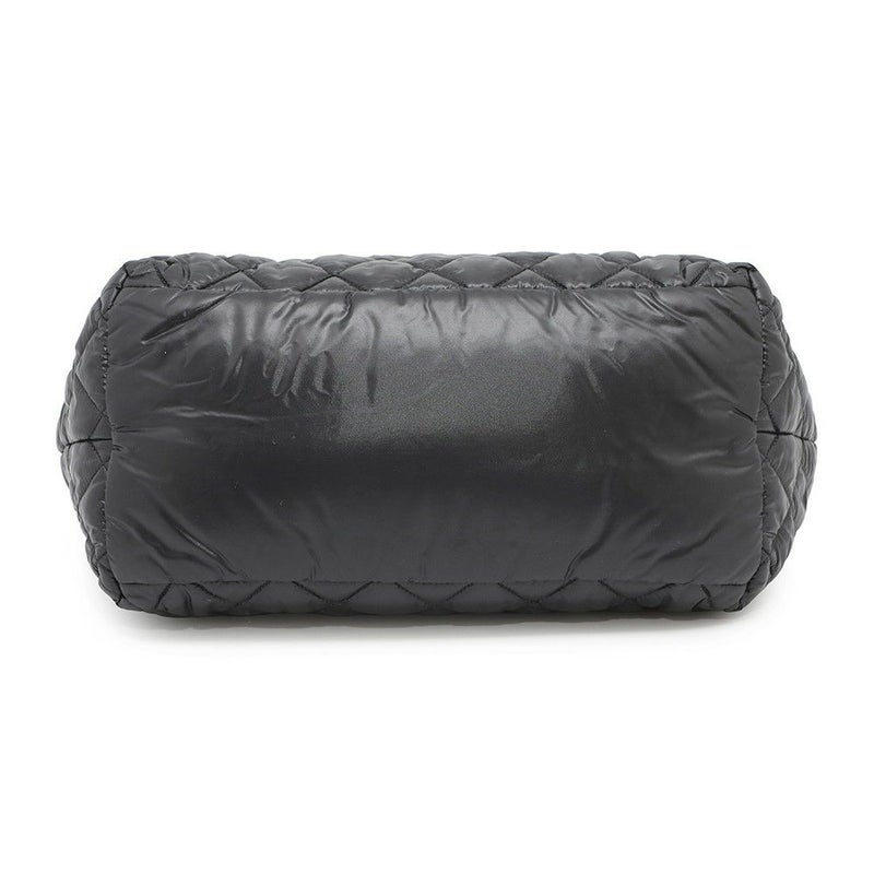 シャネル トートバッグ コココクーン ココマーク マトラッセ スモールPM ナイロン A48610 CHANEL バッグ 黒