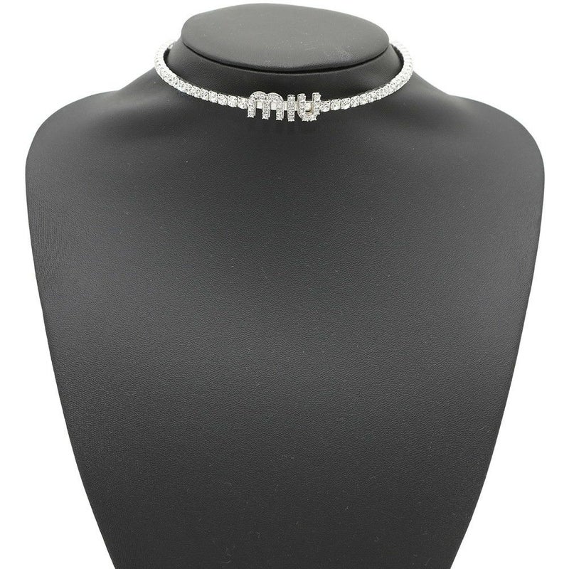 ミュウミュウ ネックレス クリスタル 5JC871 Miu Miu アクセサリー チョーカー