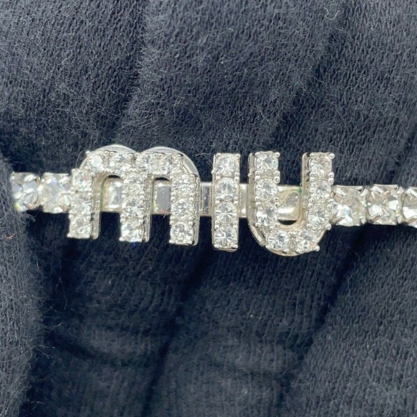 ミュウミュウ ネックレス クリスタル 5JC871 Miu Miu アクセサリー チョーカー