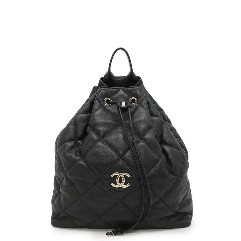 シャネル リュック マトラッセ ココマーク レザー CHANEL バッグ バックパック 黒