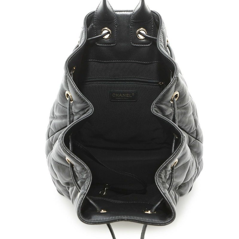 シャネル リュック マトラッセ ココマーク レザー CHANEL バッグ バックパック 黒