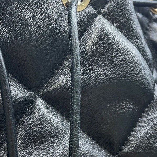 シャネル リュック マトラッセ ココマーク レザー CHANEL バッグ バックパック 黒