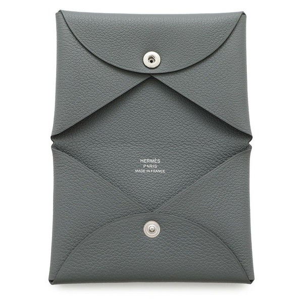 エルメス カードケース カルヴィ ヴェールアマンド エバーカラー B刻印 HERMES 名刺入れ