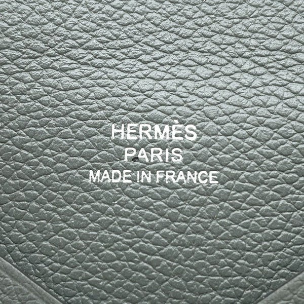 エルメス カードケース カルヴィ ヴェールアマンド エバーカラー B刻印 HERMES 名刺入れ