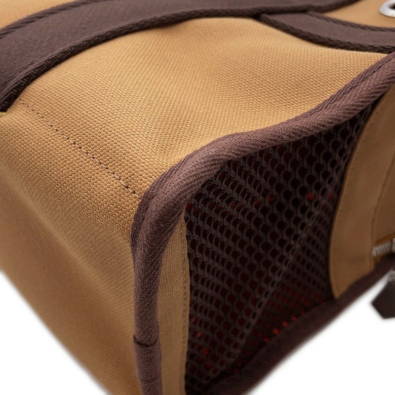 エルメス 犬用キャリーバッグ フォーヴ/フー/シルバー金具 トワルアッシュ U刻印 HERMES ドッグ