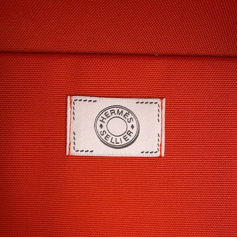 エルメス 犬用キャリーバッグ フォーヴ/フー/シルバー金具 トワルアッシュ U刻印 HERMES ドッグ