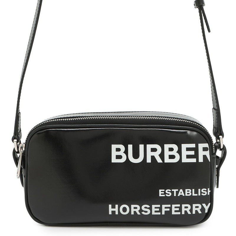 バーバリー ショルダーバッグ ホースフェリー カメラ マイクロ コーティングキャンバス 8022339 BURBERRY 黒