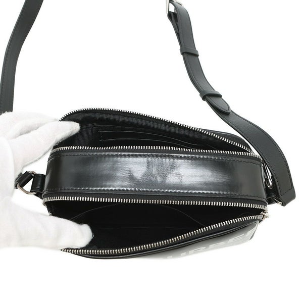 バーバリー ショルダーバッグ ホースフェリー カメラ マイクロ コーティングキャンバス 8022339 BURBERRY 黒