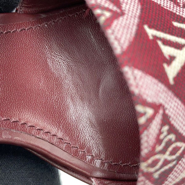 ルイヴィトン サンダル モノグラム・ジャカード Since 1854 ポディウム・ライン プラットフォームサンダル レディースサイズ35 1/2 靴