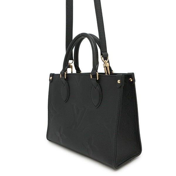 ルイヴィトン ハンドバッグ モノグラム・アンプラント オンザゴーPM M45653 黒 ブラック 2way