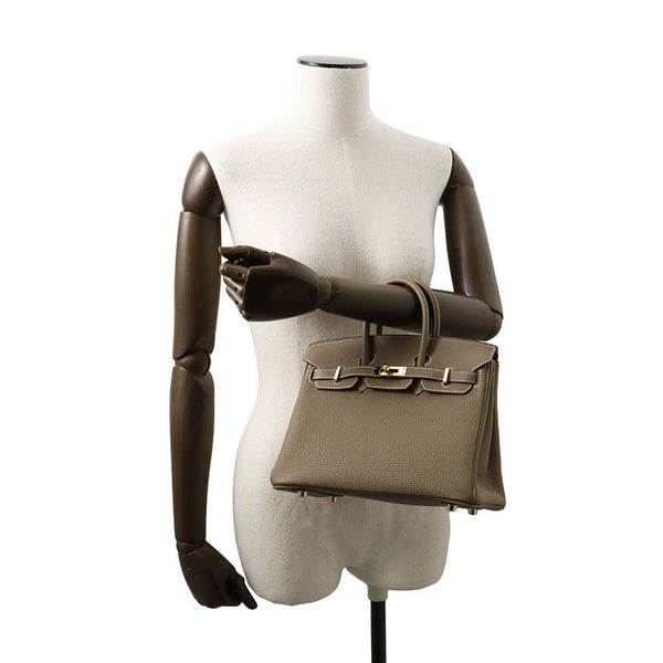 エルメス バーキン25 エトゥープ/ゴールド金具 トゴ B刻印 HERMES Birkin ハンドバッグ