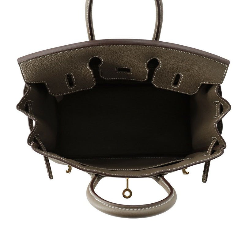 エルメス バーキン25 エトゥープ/ゴールド金具 トゴ B刻印 HERMES Birkin ハンドバッグ