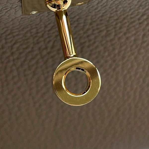 エルメス バーキン25 エトゥープ/ゴールド金具 トゴ B刻印 HERMES Birkin ハンドバッグ