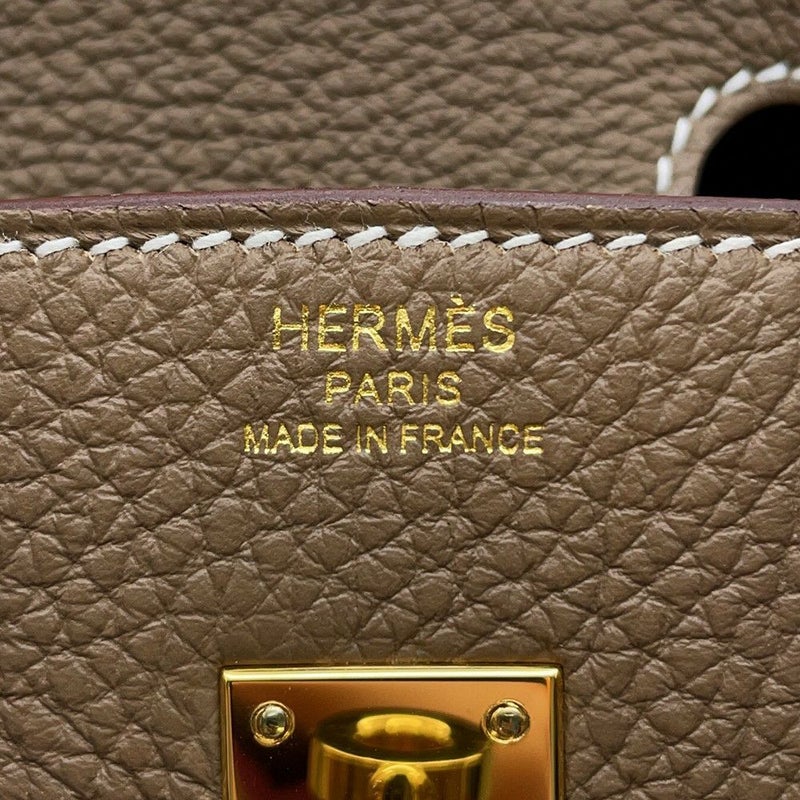 エルメス バーキン25 エトゥープ/ゴールド金具 トゴ B刻印 HERMES Birkin ハンドバッグ