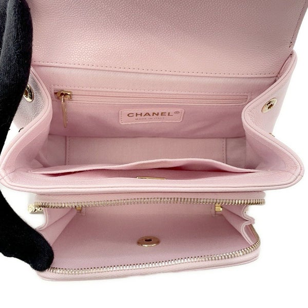 シャネル ハンドバッグ マトラッセ ココマーク アフィニティ キャビアスキン A93749 2wayチェーンショルダーバッグ