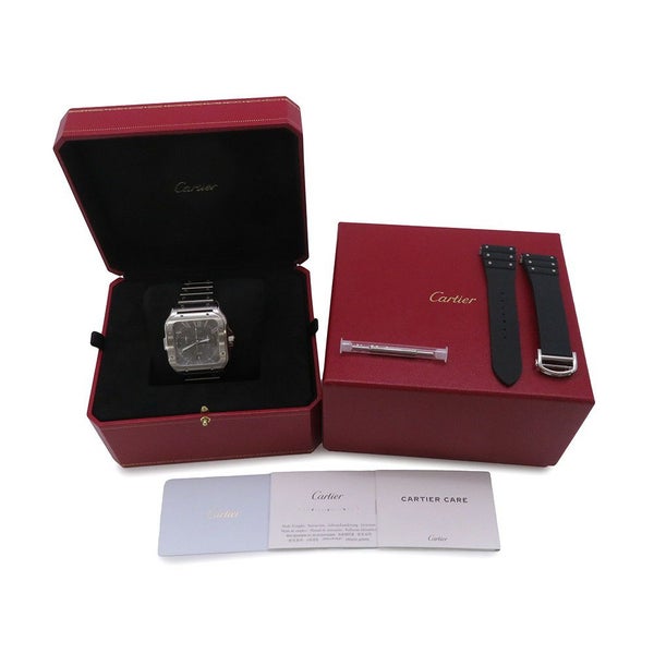 カルティエ サントス ドゥ カルティエ クロノグラフ XL 日本限定220本 WSSA0078 Cartier 腕時計 グレー文字盤