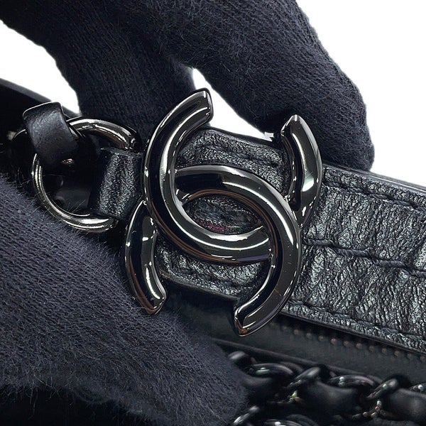 シャネル チェーンショルダーバッグ ガブリエル ドゥ シャネル スモール ホーボーバッグ A91810 CHANEL 黒