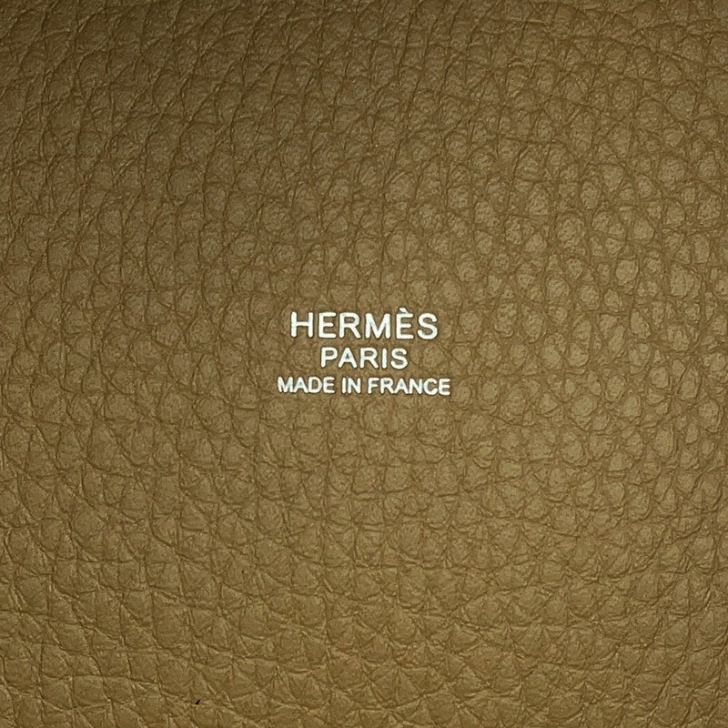 エルメス ハンドバッグ ピコタンロックPM デュンヌ/シルバー金具 トリヨンクレマンス G刻印 HERMES トートバッグ