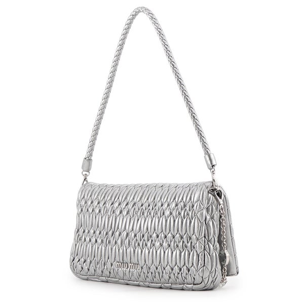 ミュウミュウ ショルダーバッグ ナッパクリスタル マテラッセ 5BP079 MIUMIU バッグ クラッチバッグ