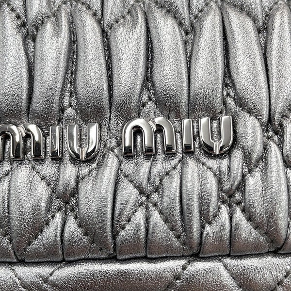 ミュウミュウ ショルダーバッグ ナッパクリスタル マテラッセ 5BP079 MIUMIU バッグ クラッチバッグ