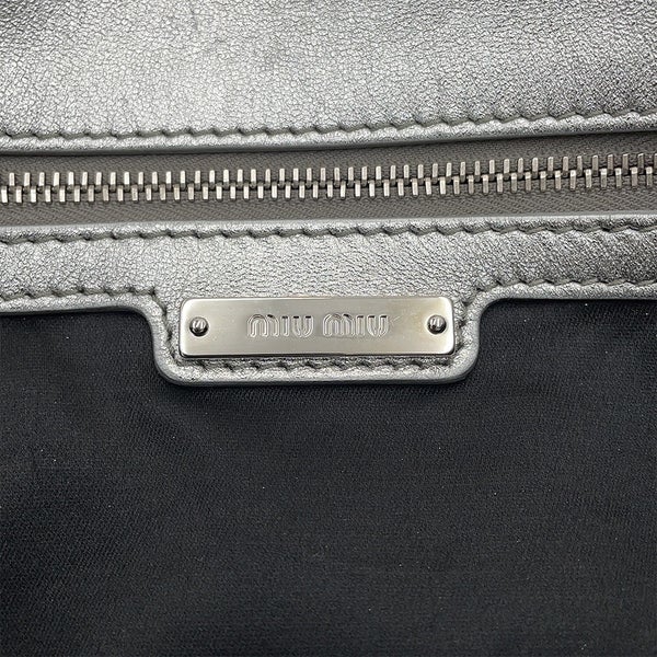 ミュウミュウ ショルダーバッグ ナッパクリスタル マテラッセ 5BP079 MIUMIU バッグ クラッチバッグ