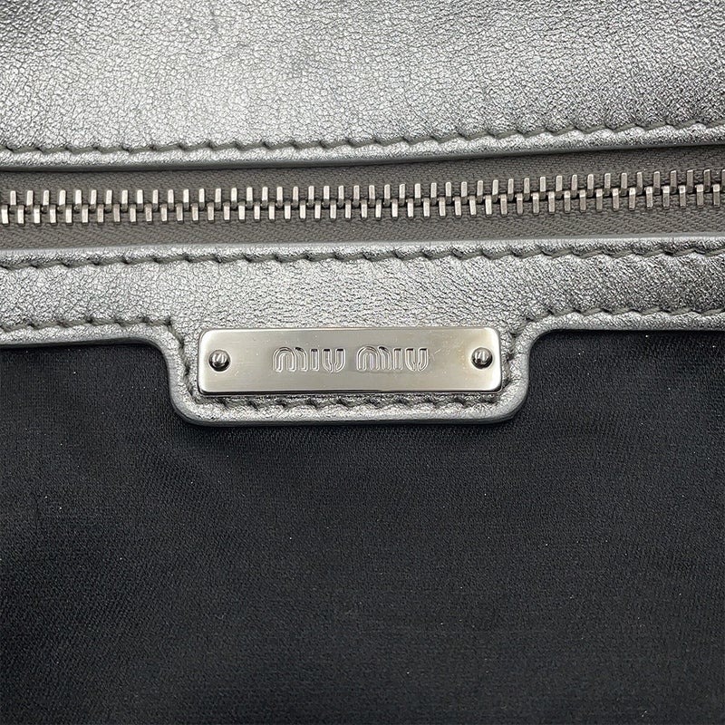 ミュウミュウ ショルダーバッグ ナッパクリスタル マテラッセ 5BP079 MIUMIU バッグ クラッチバッグ