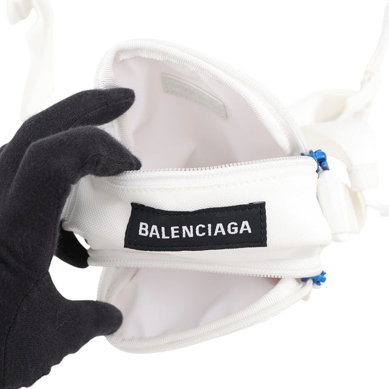 バレンシアガ ショルダーバッグ NASA フォンホルダー キャンバス 659143 BALENCIAGA 白 セール品