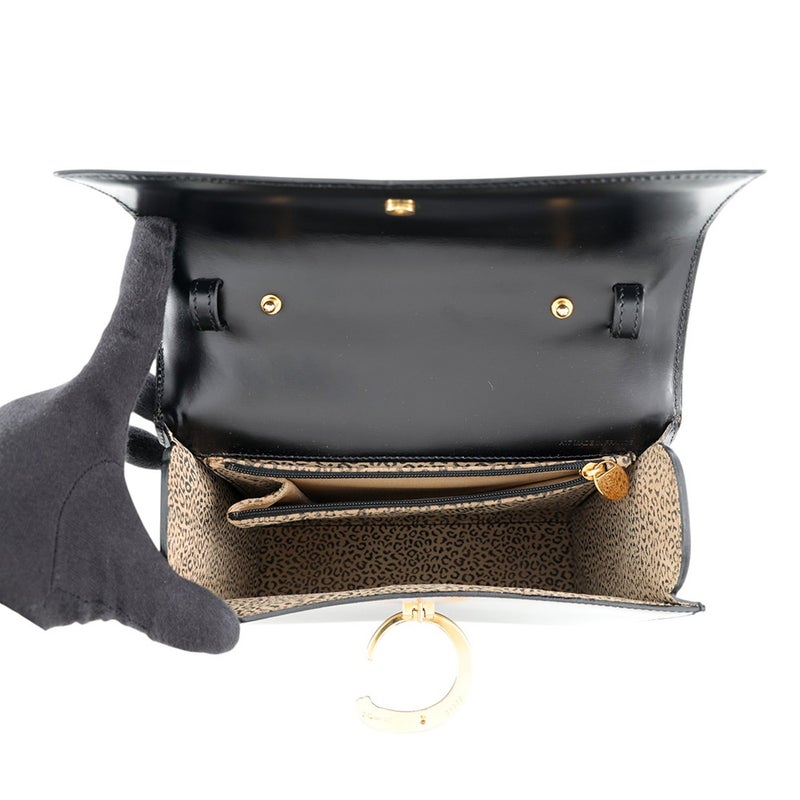 カルティエ ハンドバッグ パンテール レザー Cartier 2wayショルダーバッグ 黒
