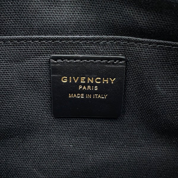 ジバンシー クラッチバッグ テープロゴ スモール キャンバス BB60PNB2CL GIVENCHY ポーチ 黒