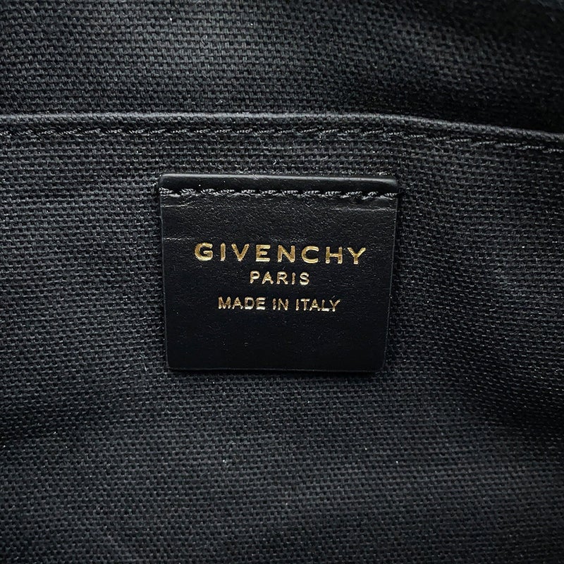 ジバンシー クラッチバッグ テープロゴ スモール キャンバス BB60PNB2CL GIVENCHY ポーチ 黒