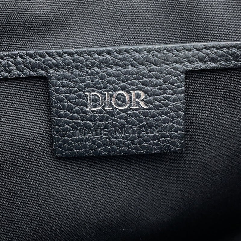 クリスチャン・ディオール ショルダーバッグ オブリーク ミニ サドル メッセンジャーバッグ Christian Dior 黒 トロッター