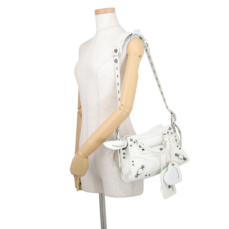バレンシアガ ハンドバッグ ネオ・カゴールXS アリーナラムスキン 700940 BALENCIAGA ２wayショルダー 白