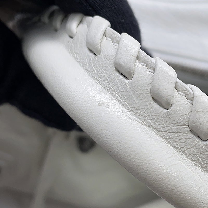 バレンシアガ ハンドバッグ ネオ・カゴールXS アリーナラムスキン 700940 BALENCIAGA ２wayショルダー 白