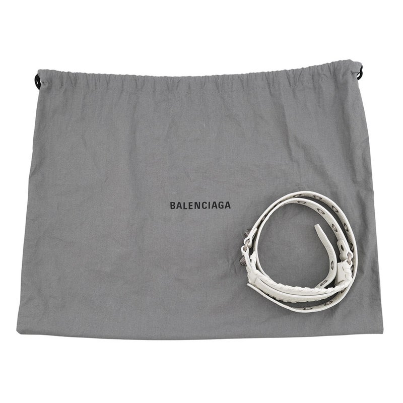 バレンシアガ ハンドバッグ ネオ・カゴールXS アリーナラムスキン 700940 BALENCIAGA ２wayショルダー 白