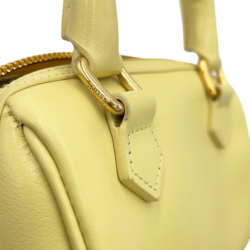 セリーヌ ハンドバッグ キュイルトリオンフ ミニ ボストン スムースカーフレザー 10P043ESM CELINE 2way
