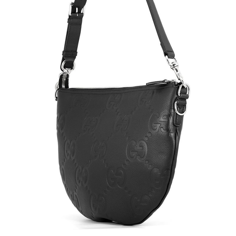 グッチ ショルダーバッグ ジャンボGG シェリーライン レザー 801887 GUCCI 黒