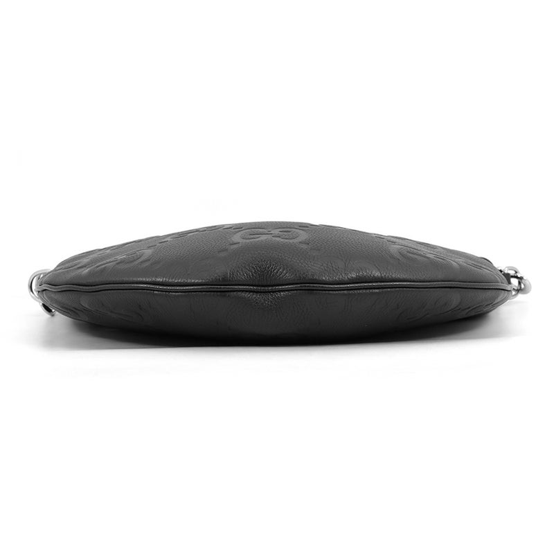 グッチ ショルダーバッグ ジャンボGG シェリーライン レザー 801887 GUCCI 黒