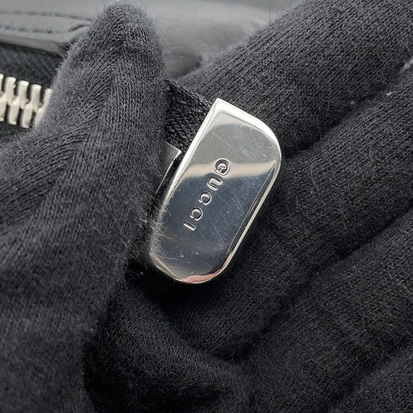 グッチ ショルダーバッグ ジャンボGG シェリーライン レザー 801887 GUCCI 黒