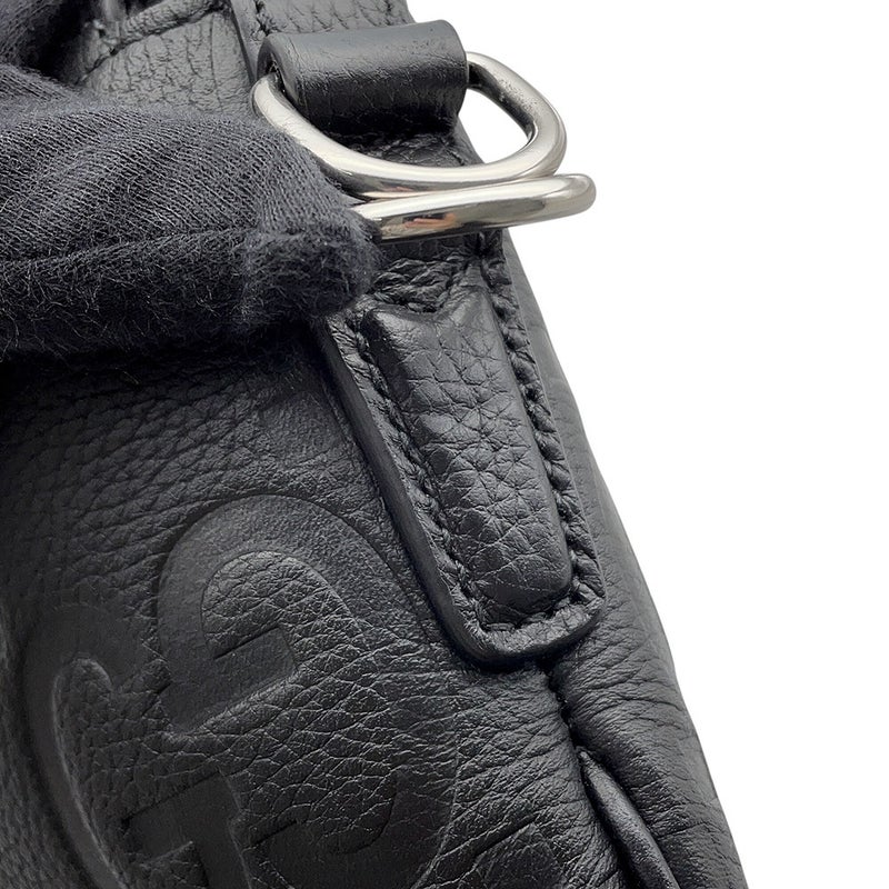 グッチ ショルダーバッグ ジャンボGG シェリーライン レザー 801887 GUCCI 黒