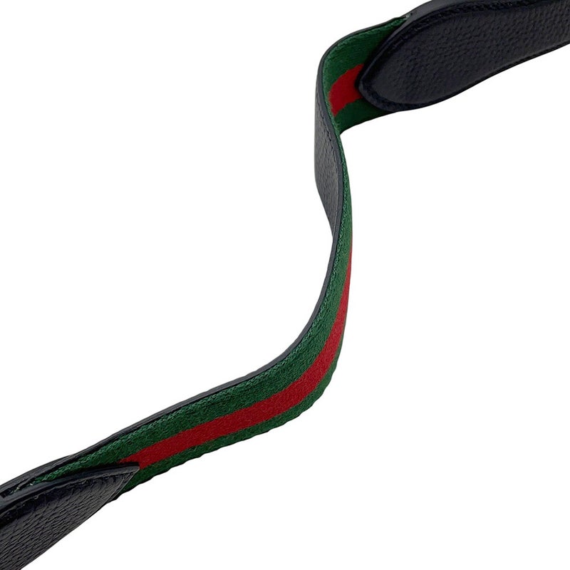 グッチ ショルダーバッグ ジャンボGG シェリーライン レザー 801887 GUCCI 黒