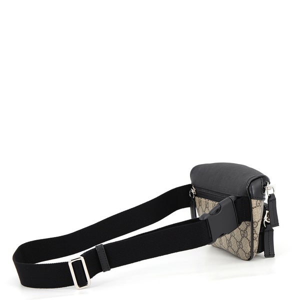 グッチ ボディバッグ GGスプリーム 779877 GUCCI ウエストバッグ 黒 アウトレット品