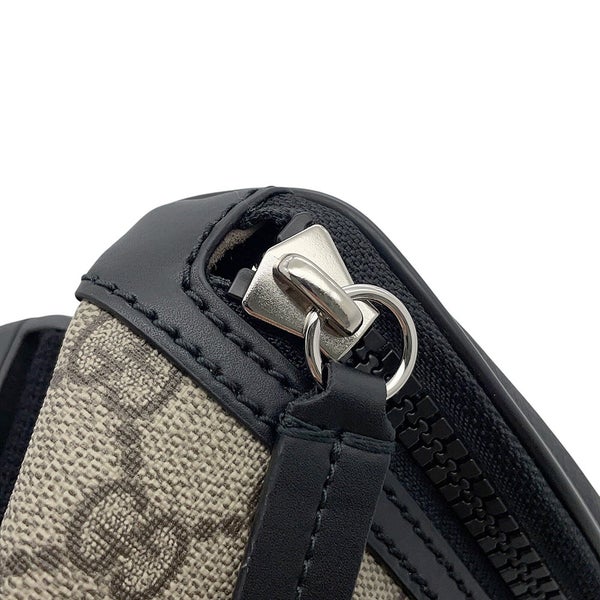 グッチ ボディバッグ GGスプリーム 779877 GUCCI ウエストバッグ 黒 アウトレット品